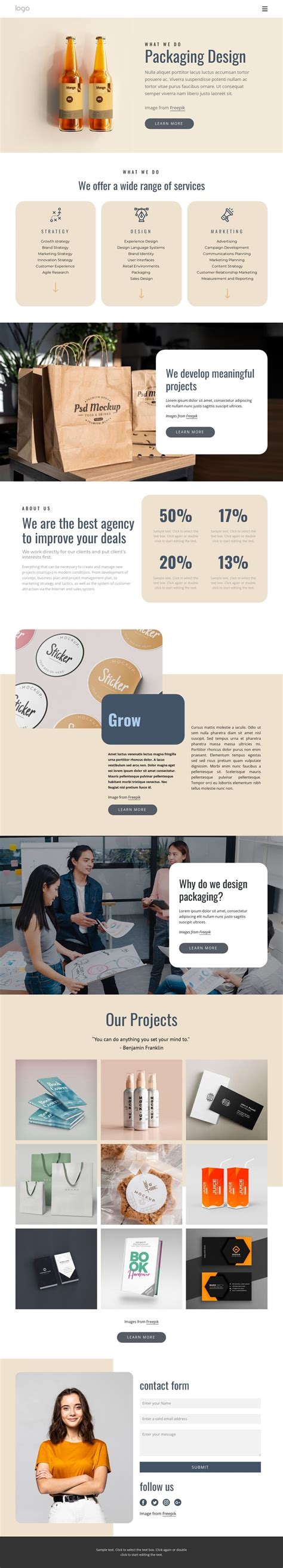 Image result for Packaging Template HTML and CSS