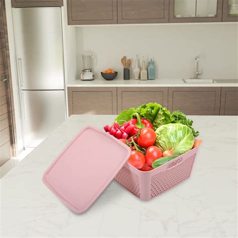 Kuber Industries Netted Design Unbreakable Multipurpose Square Shape ...