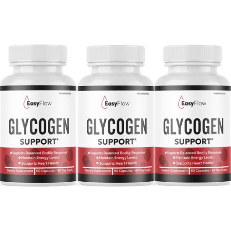 EasyFlow Glycogen Support Pills, Easy Flow Blood Support - 3 Bottles ...
