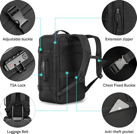 Buy Kingsons Carry on Backpack Flight Approved - 40L Travel Backpacks ...