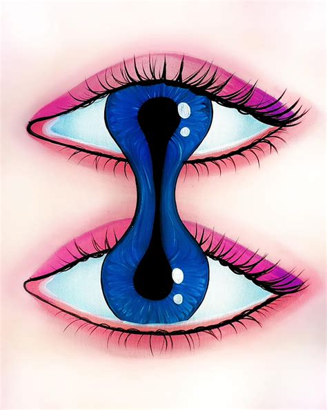 eye drawing trippy