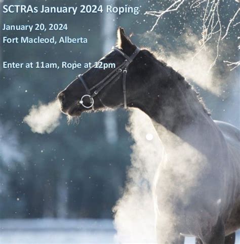 SCTRAs January 2024 Roping, Ft. MacLeod, AB, Fort Macleod, 20 January ...