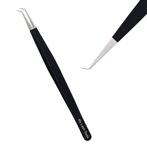 Amazon.com: My Lash Tools Eyelash Extension Curved Degree Tweezers for ...