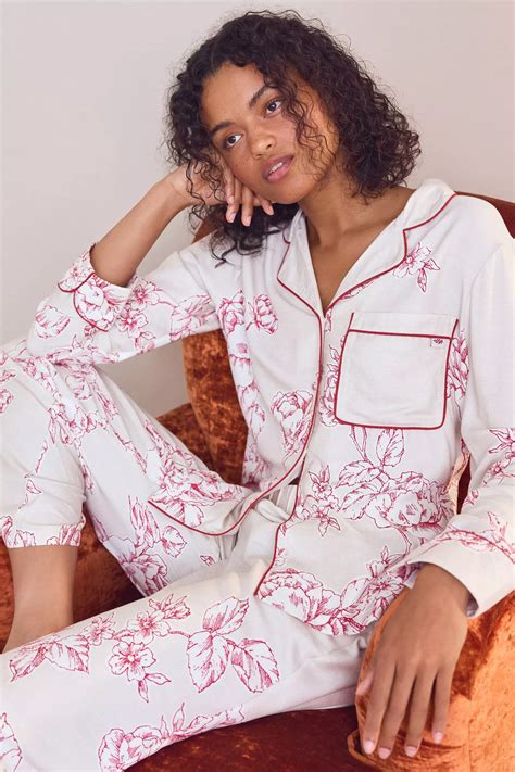 Buy Laura Ashley Button Through Pyjama Set from the Laura Ashley online ...