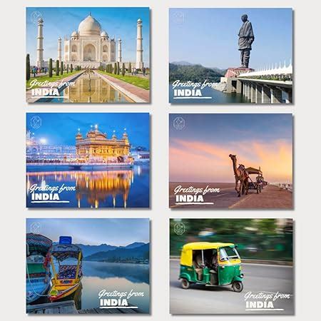 VERYFIRSTTALE Landmarks of India Postcards Pack of 6 | Indian Post ...