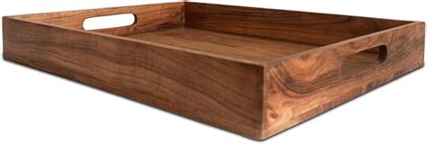 Buy Kaizen Casa |Wooden Rectangular Serving Tray, Wood Plate, TeaDrink ...