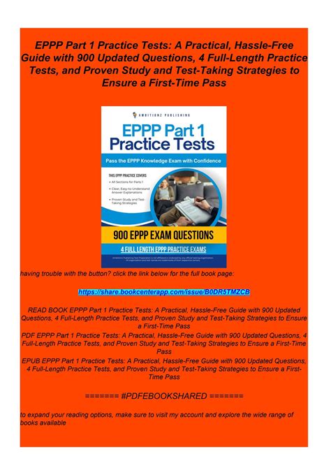 [READ DOWNLOAD] EPPP Part 1 Practice Tests: A Practical, Hassle-Free ...
