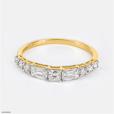 Swirling Lines Diamond Rings 14K Yellow Gold – Maiora Diamonds
