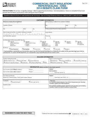 Fillable Online COMMERCIAL DUCT INSULATION/ Fax Email Print - pdfFiller