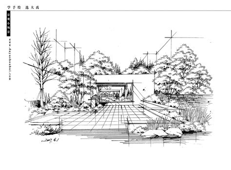 景观手绘52张精品线稿-景观快题设计-筑龙园林景观论坛