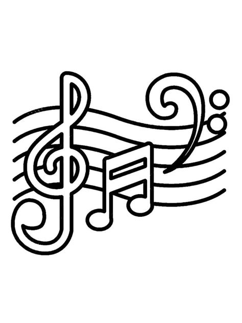 Music Notes Coloring Pages 的图像结果