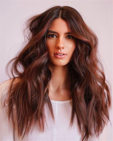 Chocolate Brown Hair With Auburn Highlights Top 30 Chocolate Brown