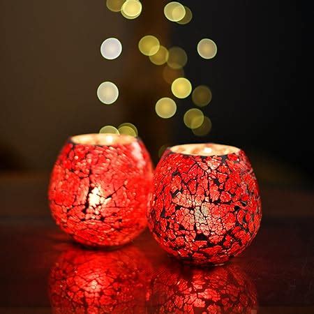 Buy Homesake Glass Moroccan Tea Light Candle Holder, Pack of 2 Online ...