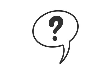 Bubble Cloud with a Question Mark. Men a Graphic by pch.vector · Creative Fabrica