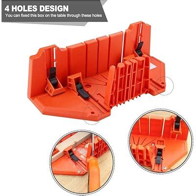 Buy Miter Saw Box Miter Box 0° 22.5° 45° 90° 4 Types of Angled Pruning ...