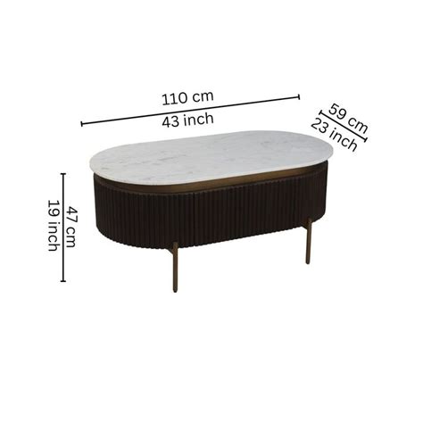 Buy Stranton Walnut Coffee Table Online | Livspace Homes | Livspace Home