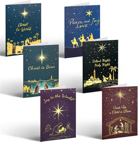 Amazon.com : YANGTE 36 Pack Religious Christmas Cards Boxed with ...