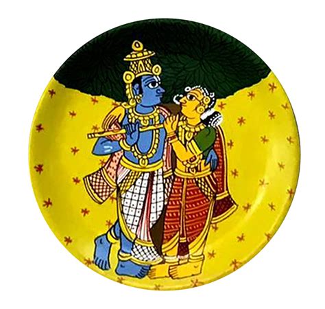 Buy Cheriyal scroll | Radha Krishna | Traditional Indian scroll art