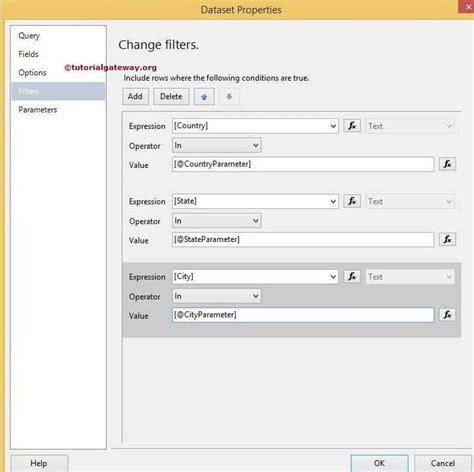 Image result for SSRS Example Add Parameters