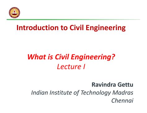 What is Civil Engineering-I - Introduction to Civil Engineering What is ...