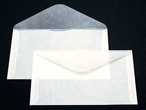 Glassine #6 Envelopes by JBM Glassine; Measure 6-3/4" x 3-3/4" - Pack ...
