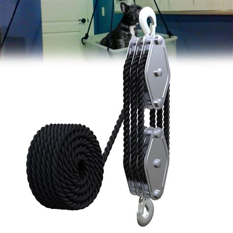 Snapklik.com : FITHOIST Block And Tackle 2200 LBS Breaking Strength ...