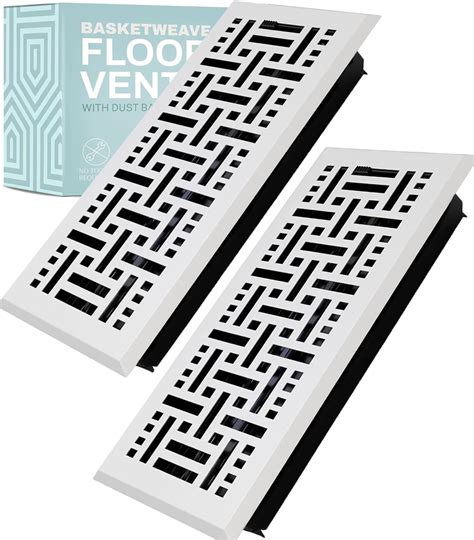 Home Intuition Basketweave Floor Vent Cover 4X14 Inch Floor Register ...