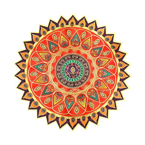 Buy Divine Essence 3D Shiny Small Rangoli Sticker for Floor Decoration ...
