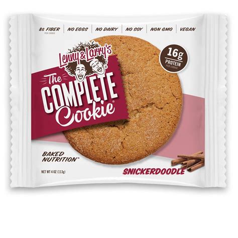 Lenny & Larry's The Complete Cookie, Snickerdoodle, 4-Ounce Vegan ...
