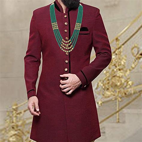 Buy Lucky Jewellery Designer Wedding Multi Strand Green Color Dulha Har ...