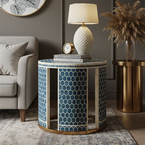 The Art of Bone Inlay Side Table: Best use cases for small and large h ...