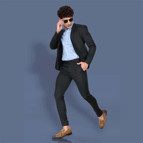 Men's Black Formal Blazer - Premium Business Suit Jacket | LP Creation