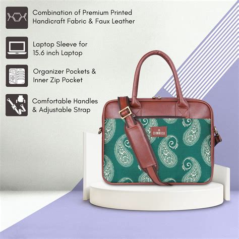 The Clownfish Deborah Series 15.6 inch Laptop Bag for Women Printed ...
