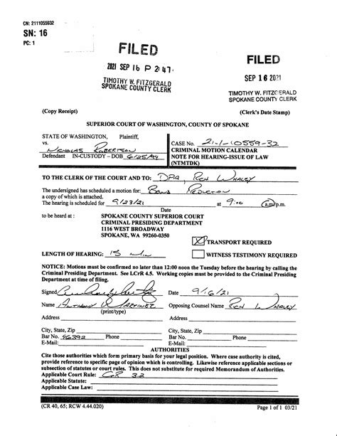 Spokane County Court Viewer