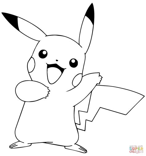Pokemon Coloring Pages Pikachu Para Colorear
