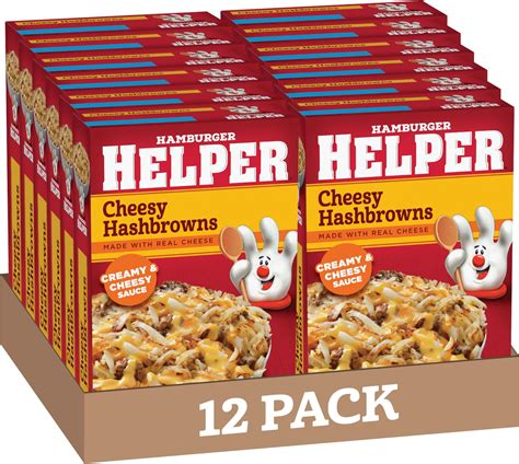 Amazon.com : Hamburger Helper Cheesy Hashbrowns, 5.5 Ounces, 12 per ...
