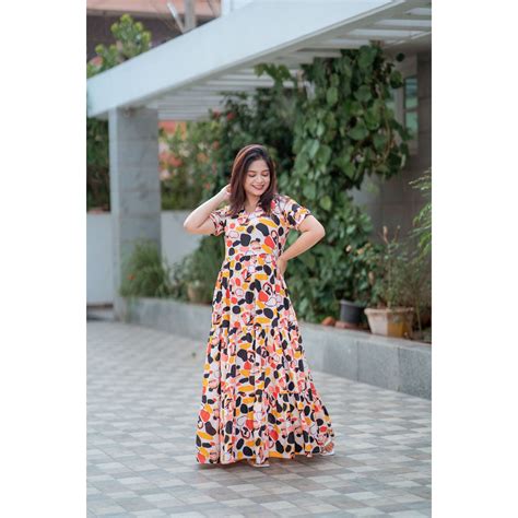 Vibrant Flow Tiered Maxi Dress – 21C