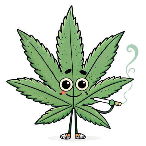 Cartoon Marijuana Leaf Character, Leaf Clipart, Cartoon Clipart ...
