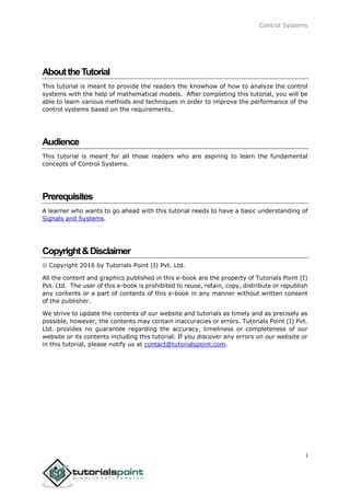 Image result for Control Systems Tutorial Point