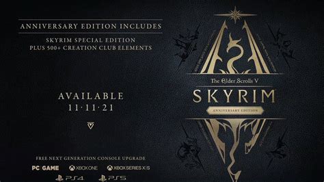 Bethesda announces the Skyrim Anniversary Edition, free next-gen ...