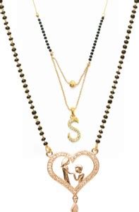 PUSHPA JWELS New Stylist Mangalsutra Combo Pack Of 2 Alloy Mangalsutra ...