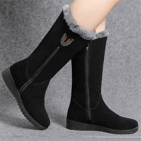 Miluxas 2025 Clearance! Women's Winter Fashion Mid-Calf Snow Boots ...