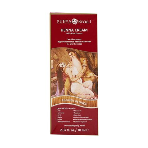 Buy Surya Brasil Golden Blonde Hair Color | Semi Permanent No Ammonia ...