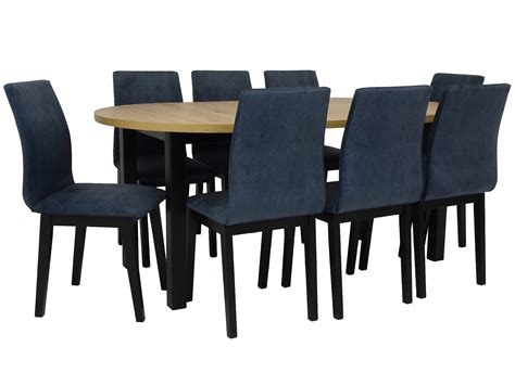 Stół okrągły Ø100/180 + 8 krzeseł LUNA 1 WYBÓR • Cena, Opinie • Stoły i ...