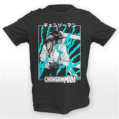 Chainsaw Man Design V2-08 Anime Graphic Tee 100% Cotton Unisex T-Shirt ...