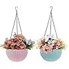 Livzing 2 Pcs 6 Inch Plastic Hanging Flower Pot | Self Watering Pots ...