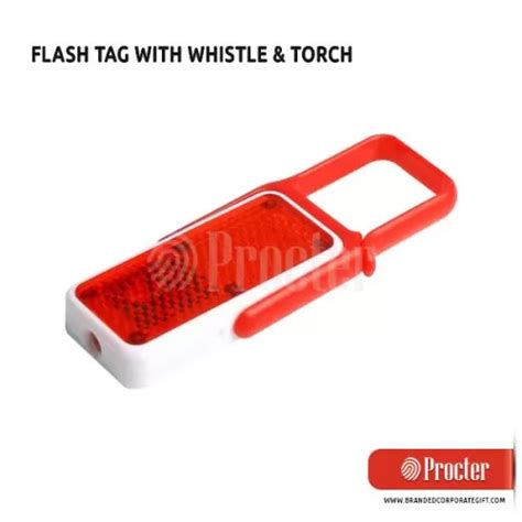FLASH Tag With Whistle And Torch J86 in bulk for corporate gifting ...