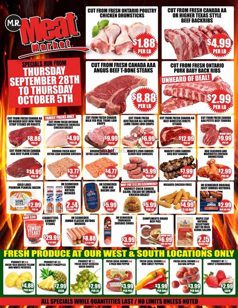 M.R. Meat Market Flyer September 28 to October 5