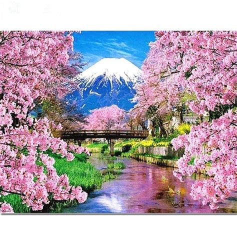 Buy 1000 Piece Family Jigsaw Puzzle Beautiful View Under Fuji, Japan ...