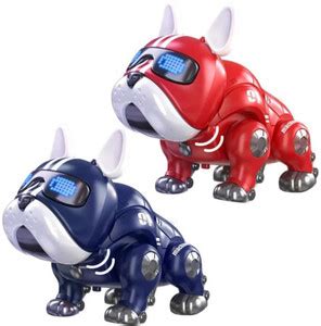 GKNEX Robot Dog Toy Battery Operated Intelligent Dog & Blinking Eyes ...